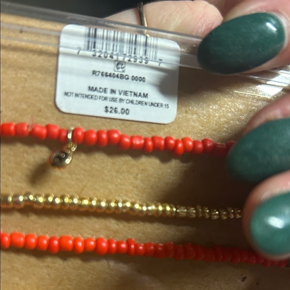 RACHEL‎ Rachel Roy Red and Gold Inspirational Bracelet Set - Picture 3 of 3